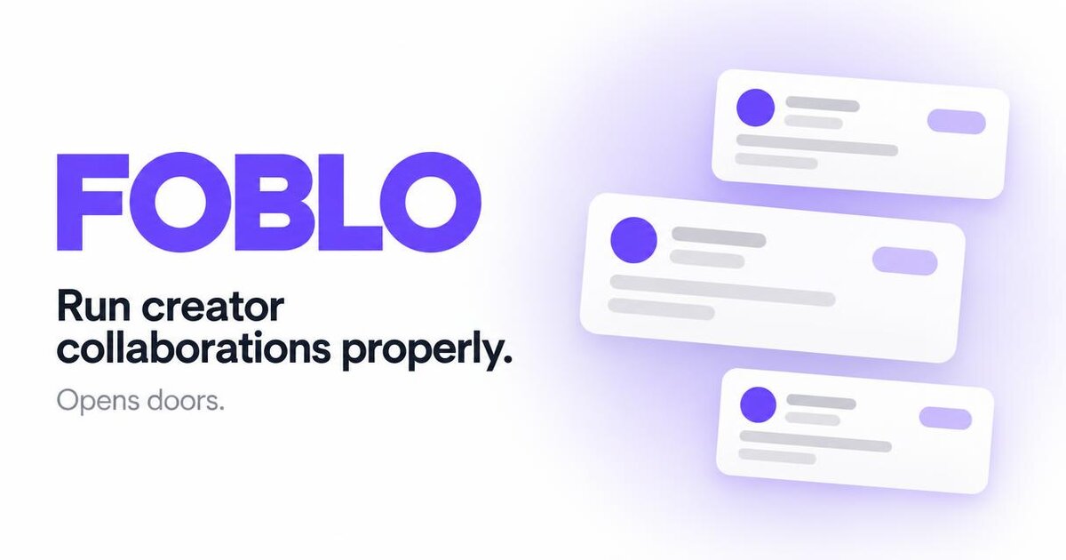 FOBLO social sharing image preview